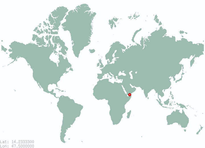 Thafar in world map